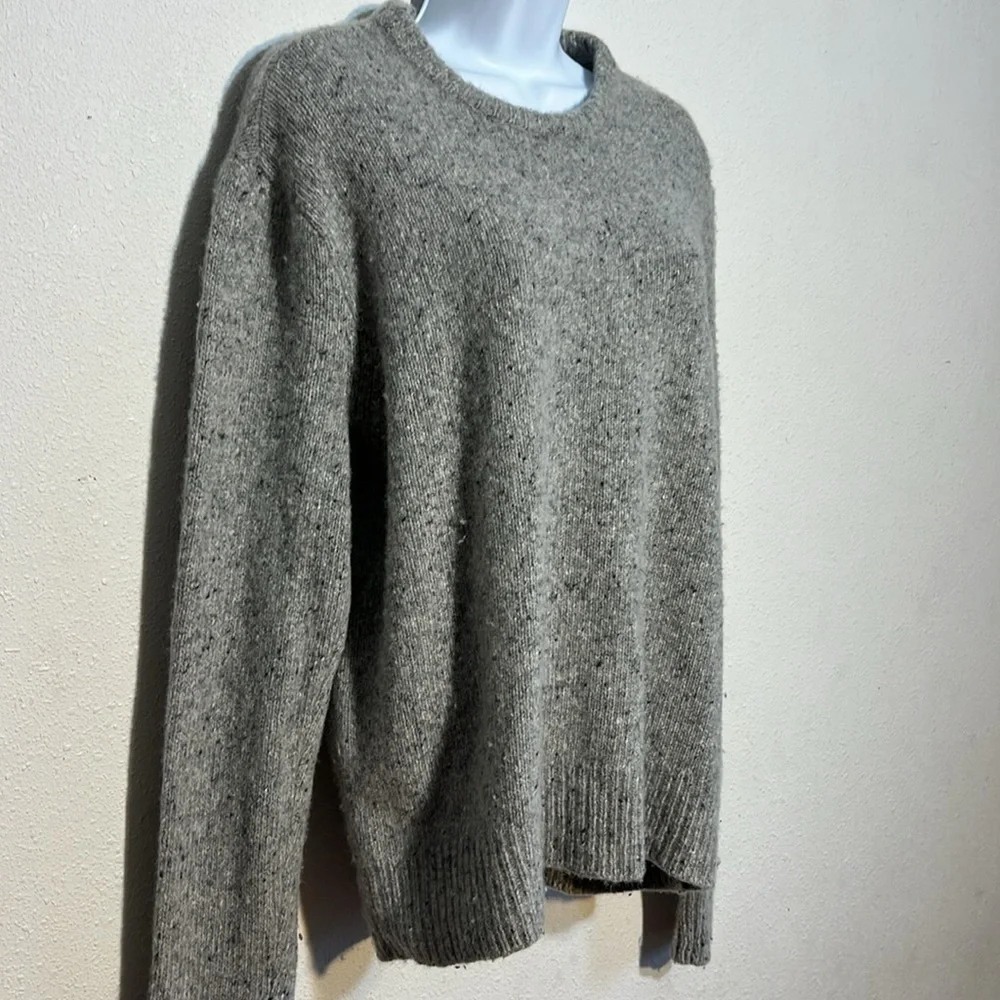 Madewell Womens Grey Merino Wool Blend Alpaca Blend Crew Neck Sweater Size XL - Picture 5 of 14